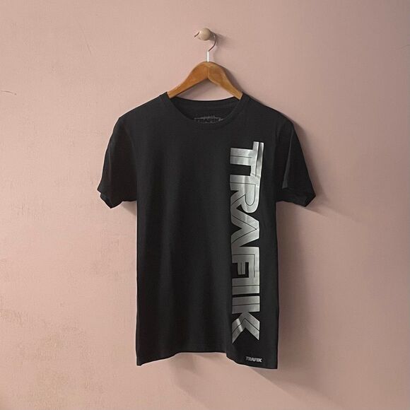 TRAFIK Los Angeles Black T-Shirt Size S GUC - Picture 1 of 10